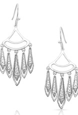 Montana Silversmiths Hammered Chandelier Earrings