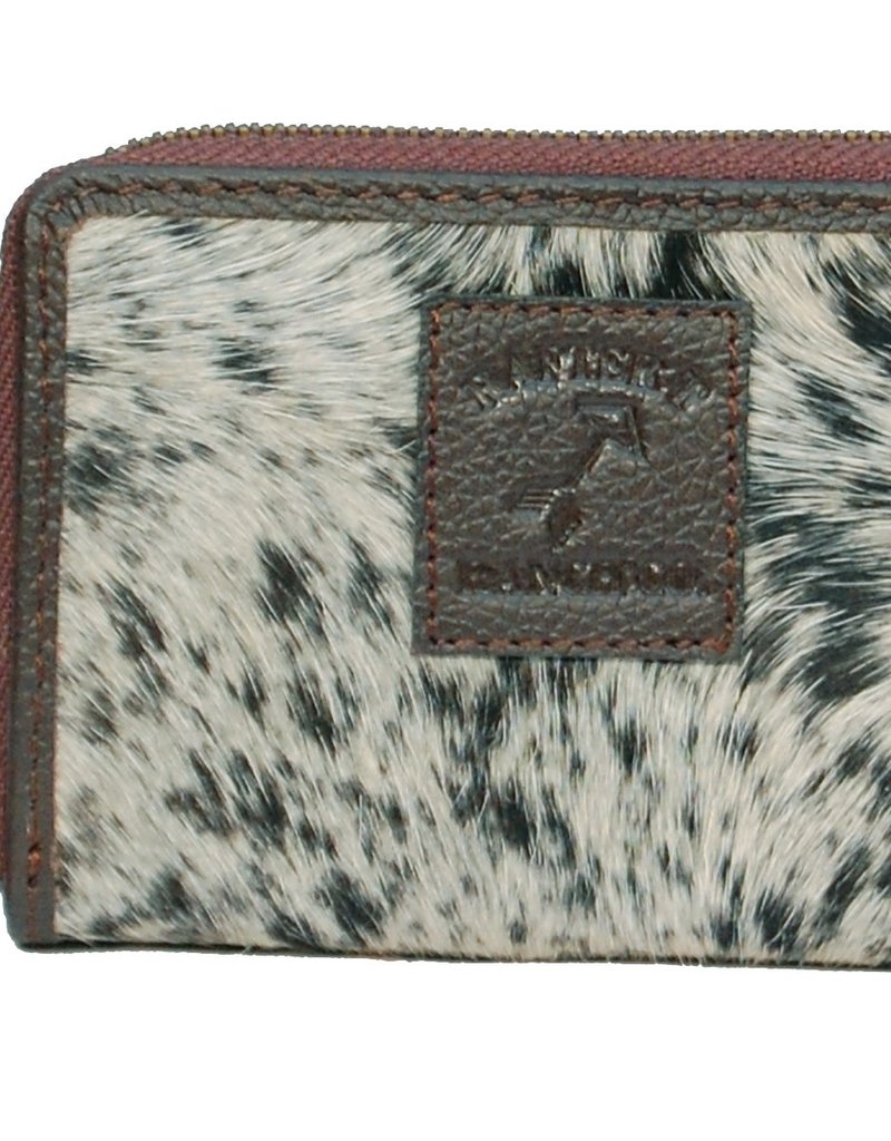 Rafter T Ranch Company Wallet - Small w/Black & White Hairon