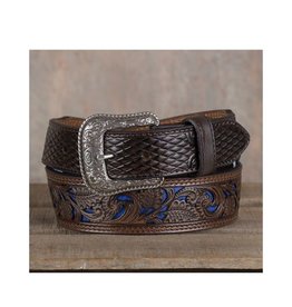 Hooey Men's Belt Blue Inlay