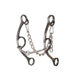 Sherry Cervi Barrel Bit Long Shank O-Ring Square Snaffle