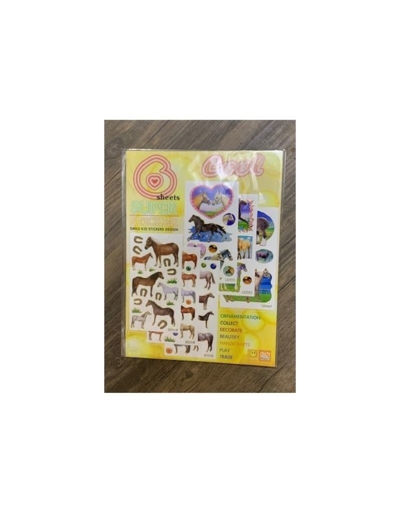 Chick Saddlery Horse Super Sticker Set