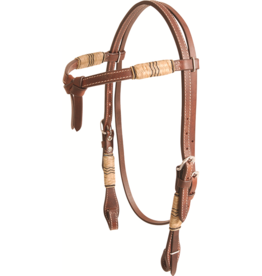 Cashel Headstall Tiefront Rawhide Trim