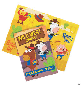 Oriental Trading Western Animal Sticker Activity Book