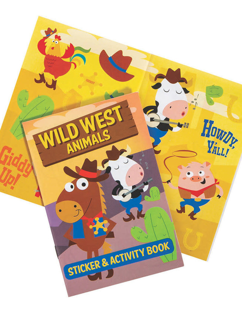 Oriental Trading Western Animal Sticker Activity Book