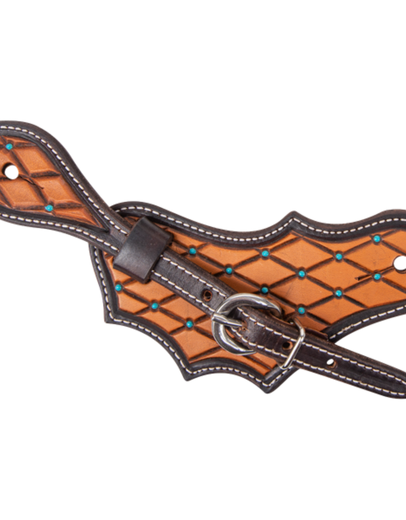 MARTIN Quilted Tooling Dot Spur Straps