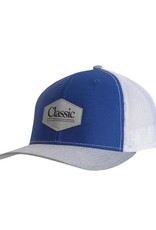 Classic Equine Classic Cap Faux Leather Patch- Steel Navy/White/Heather Grey