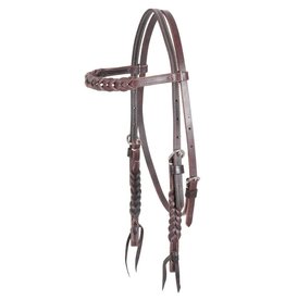 Details about   Bar H Running W Tooled Leather Belted Headstall #23073 OR Breast Collar #5606 