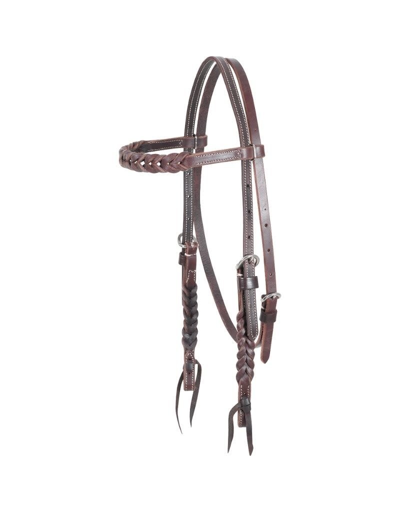 Classic Equine Headstall Browband Blood Knot Latigo