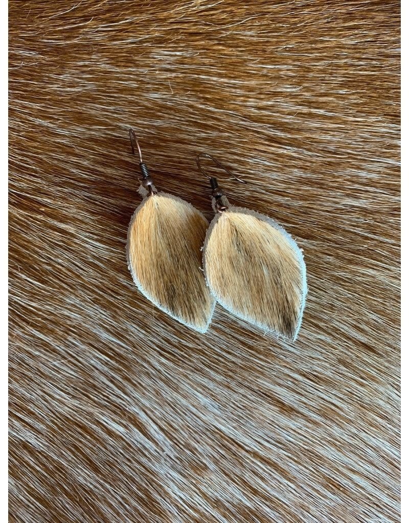 Dakota Cowgirl Small Hide Earrings