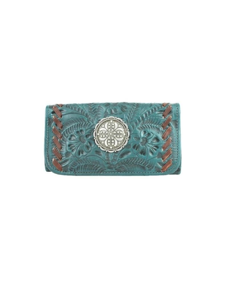 American West Lariats & Lace Tri-Fold Wallet