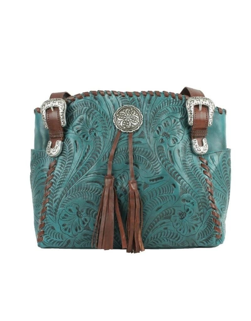 American West Lariats & Lace Zip-Top Tote