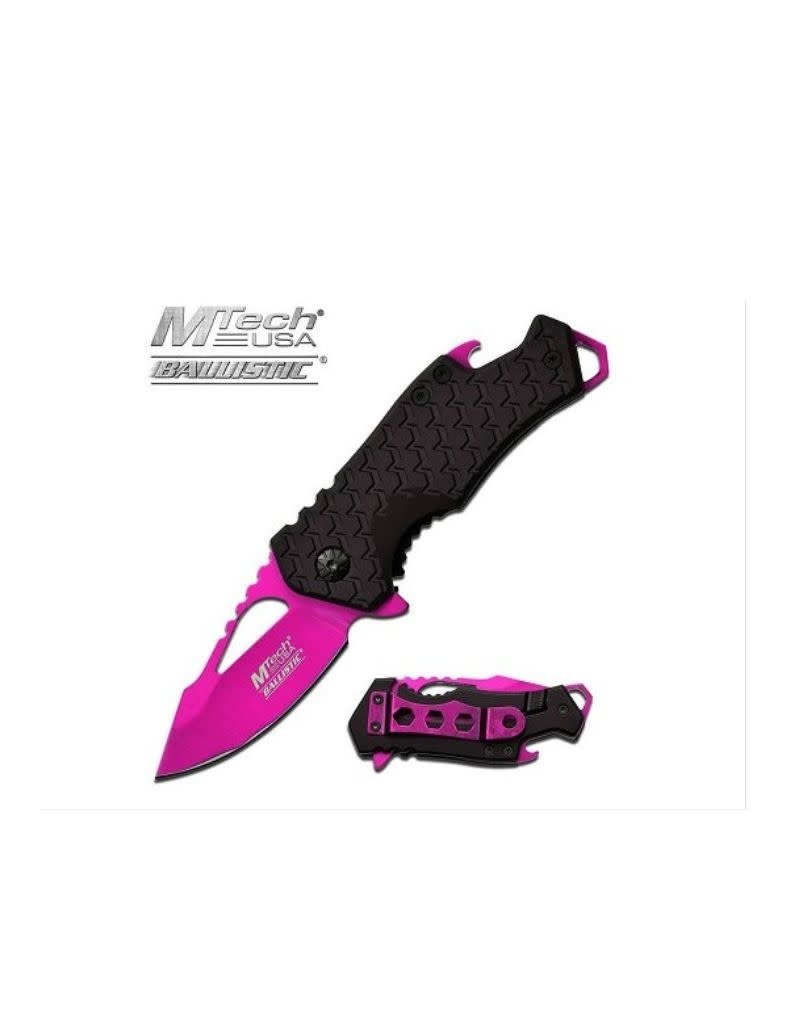 MTech USA Pink Blade w/ Black Handle 3" Assisted Opening Knife