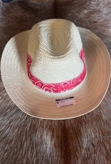 Oriental Trading Western Cowboy Hat w/Red Bandana