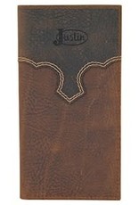 Justin Rodeo Wallet Weathered Leather w/Yoke