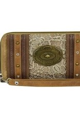 Justin Wallet Light Tan Lace