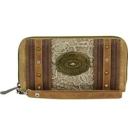 Justin Wallet Light Tan Lace