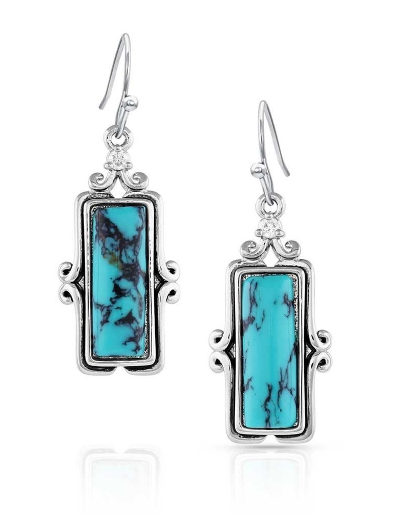 Montana Silversmiths Looking Glass Turquoise Earrings