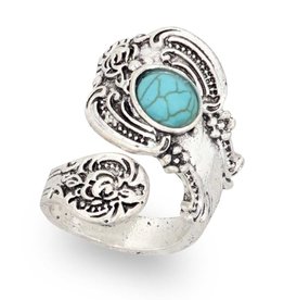 Montana Silversmiths Treasured Turquoise Attitude Ring