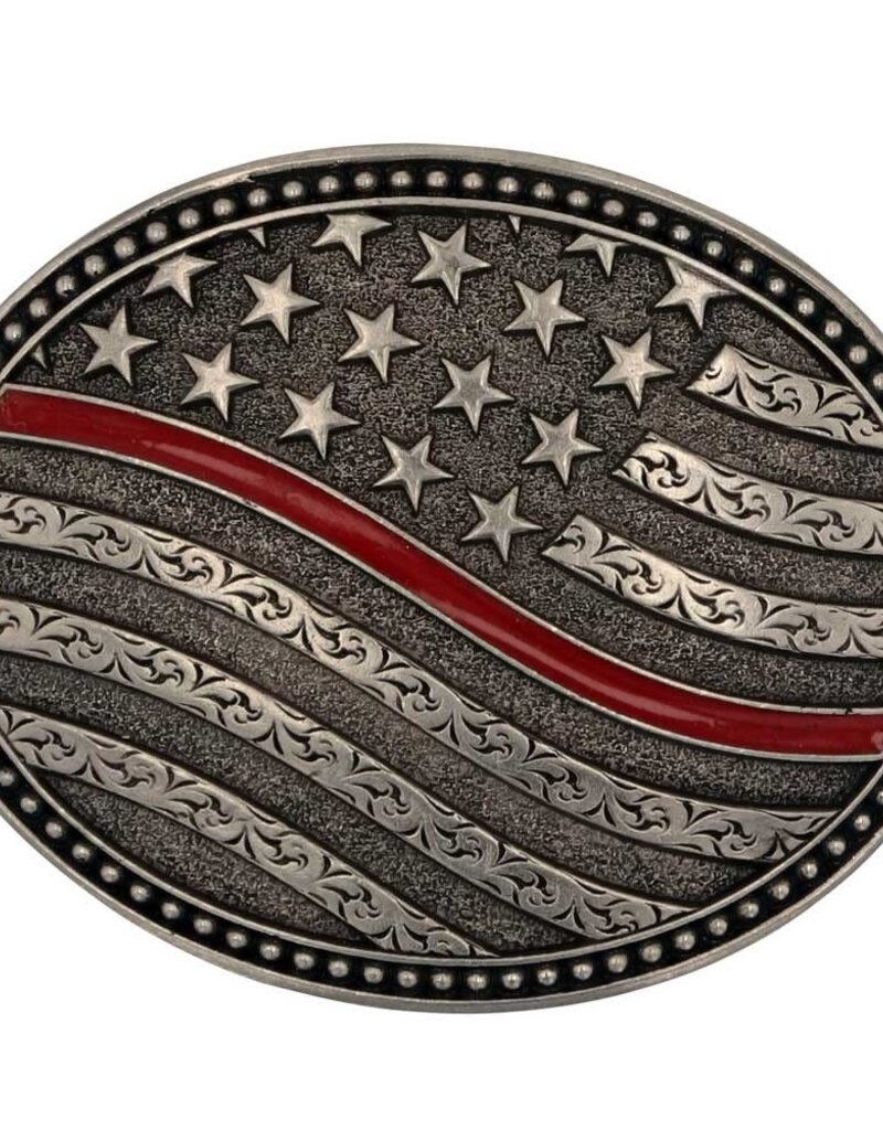 Attitude Support the Thin Redf Line Buckle