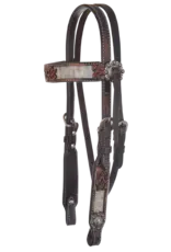 Reinsman Headstall Pony size 5/8" filigree-brindle