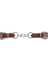 Classic Equine Latigo Curb Strap w/4 Chain Links