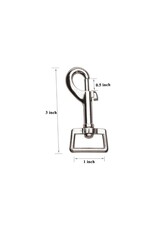 Amazon 3 x 1 Inch Heavy Duty Nickel Plated Swivel Snap