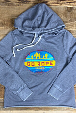 Go Rope Womens Desert Burnout Hoodie