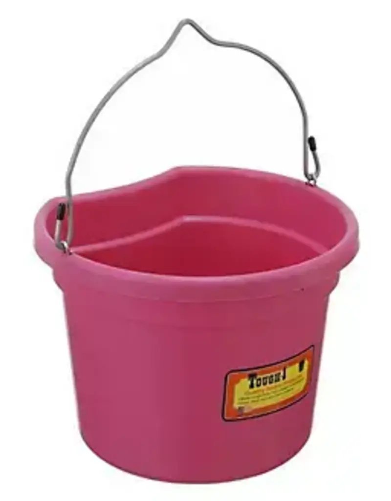 Tough-1 Pink Bucket Flat Back Bucket 8 qt