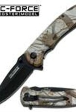 Cutlery Wholesale Brown Camo Handle Spring Assisted