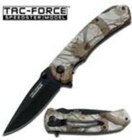 Cutlery Wholesale Brown Camo Handle Spring Assisted