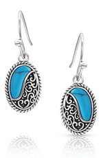 Montana Silversmiths Turquoise Tide Earrings