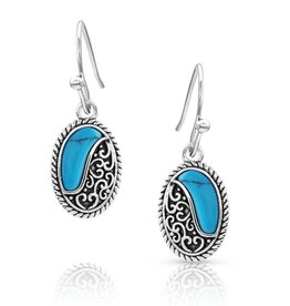 Montana Silversmiths Turquoise Tide Earrings