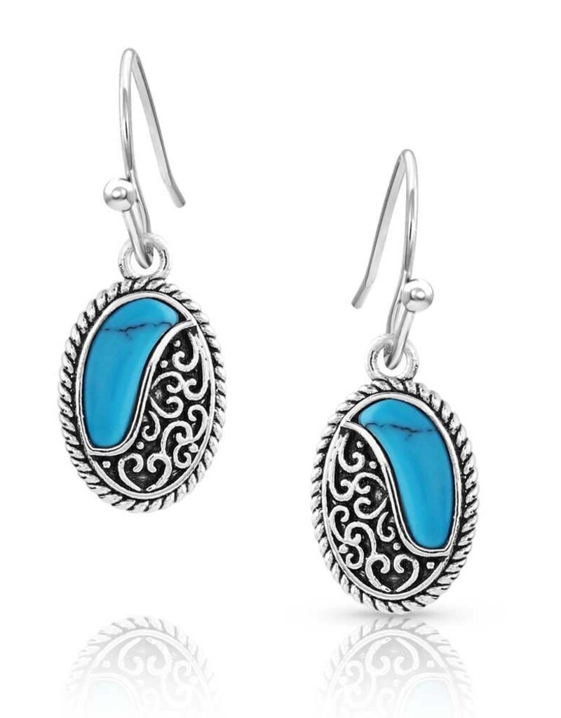 Montana Silversmiths Turquoise Tide Earrings