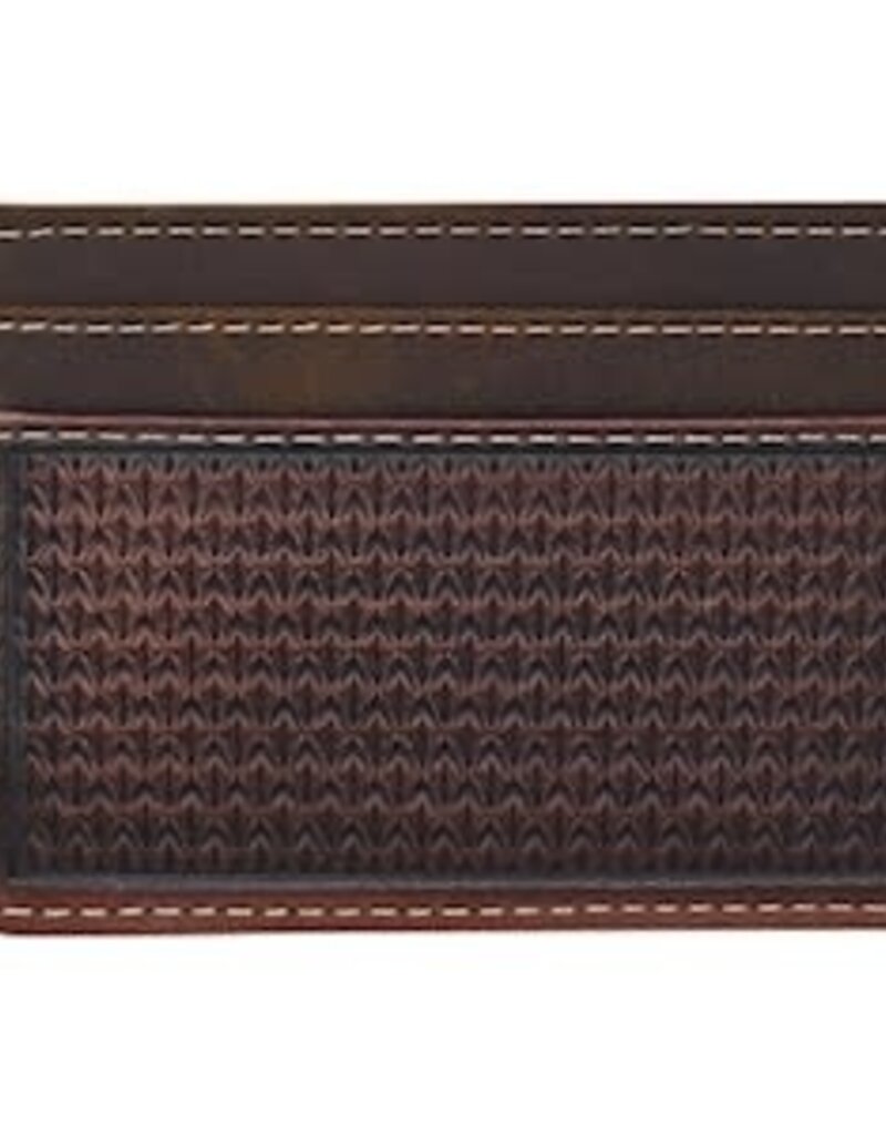 Justin Card Case w/Magnet Clip, Oiled Leather