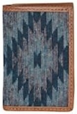 Tony Lama Mens Trifold Wallet w/SW Blanket Design