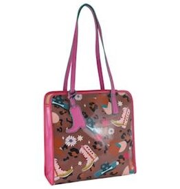 Catchfly Jelly Tote w/Vintage Hats & Boots