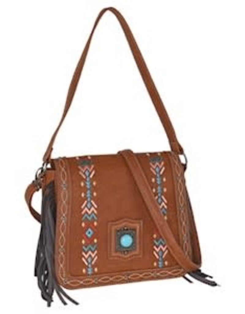 Catchfly Crossbody Multi-Color Embroidery w/Fringe