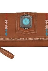 Catchfly Clutch Wallet Multi-Color Embroidery