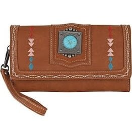 Catchfly Clutch Wallet Multi-Color Embroidery