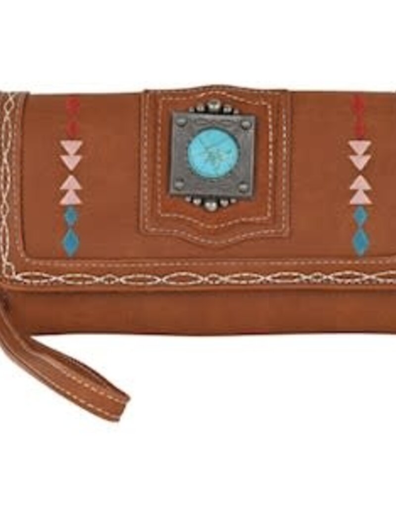 Catchfly Clutch Wallet Multi-Color Embroidery