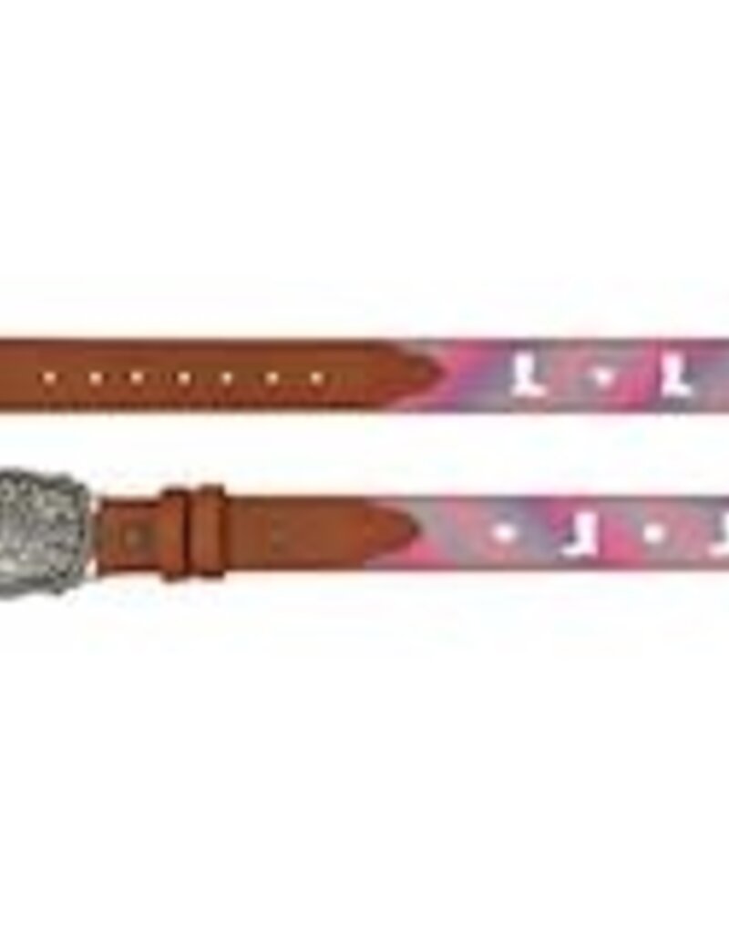 Catchfly Girls Belt Pastel Shimmer w/Hearts & Boots