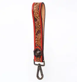 American Darling Tooled Keychain w/Red