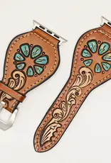 American Darling Tooled Turquoise Watchband