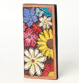 American Darling Hand Tooled Floral Wallet