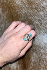 Indian Touch of Gallup Kingman Turquoise Ring size 8