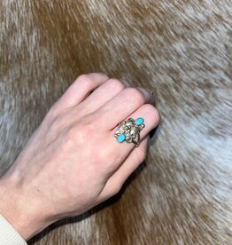 Indian Touch of Gallup Kingman Turquoise Ring size 8