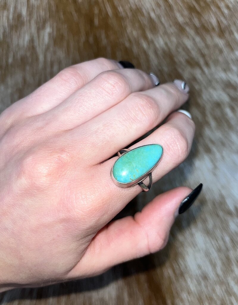 Indian Touch of Gallup Royston Turquoise Ring Sz 7