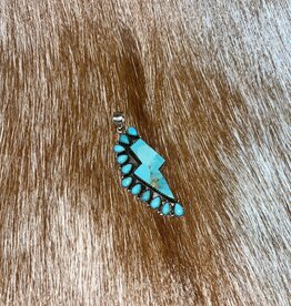Accessories 806 SS Kingman Turquoise Pendant