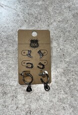 Accessories 806 3 PK Western Earrings