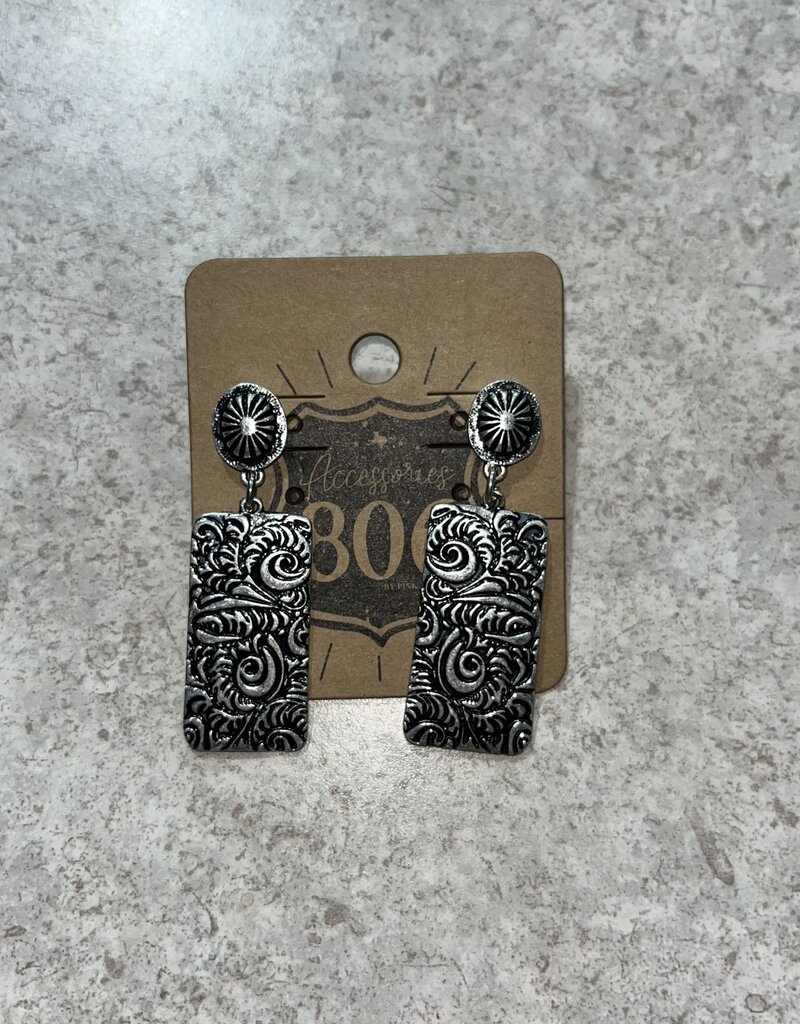 Accessories 806 Silver Dangle Earrings